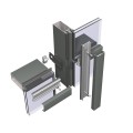 Aluminum facade system CW 50 Alu on steel components.