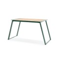 Nørrebro Outdoor Table 150 cm 4-6 Seats in green and wood finish.