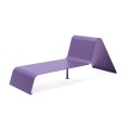 Modern purple Ørestad Lounge Bench with sleek design.