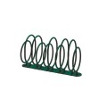 Nordhavn 5-Bike Stand green metal bike rack with five loops.