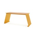 Table d'extérieur Nyboder 180 cm jaune, design moderne, 6-8 places.