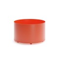 Valby Outdoor Planter for Public Space, 220 l, orange metal.