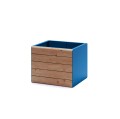 Frederiksberg Outdoor Planter | 85 l, wooden and blue.