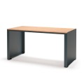 Table d'extérieur Rectangulaire en bois et métal, modèle Indre By 150 cm pour 4-6 places.
