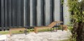 Banc en bois d'extérieur sans dossier Vesterbro 2 places, design moderne.