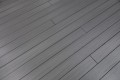 WPC SET SGLLG (M2) + JOIST + PLASTIC CLIPS decking boards in dark grey color.