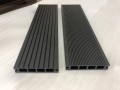 WPC TERRACE BOARDS / A10LL7 thickness 2.5 cm, grey composite decking boards with grooved surface.
