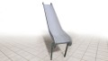 Stainless steel slide module for platform 180 cm (width 50 cm) on tiled floor.