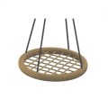Hängesitz Ø 900 mm Sitz aus Seilnetz in Braun.