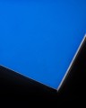 Blue HPL PLATE thickness 10 mm for outdoor use.