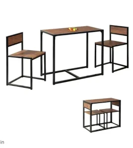 Luxuriöses und praktisches Esszimmer-Set aus Tisch und Stühlen für enge Räume.