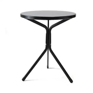 Table basse design avec cadre en métal et revêtement en poudre pour café, salon