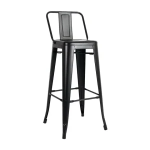 Tabouret de bar design moderne café bistro chaise en métal avec repose-pieds haute qualité