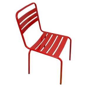 Chaise Extérieure en Acier Métallique Durable avec Revêtement en Poudre de Haute Qualité