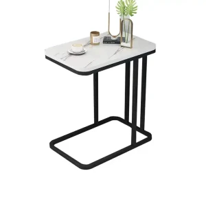 Table basse en métal doré de qualité commerciale pour restaurant