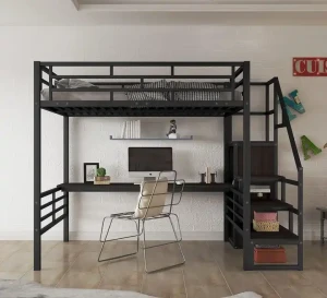 Lits superposés en métal chaud pour dortoirs, maisons, hôtels