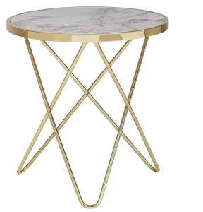 Mobilier Moderne Luxe Or Ensemble de Tables Basses Table Basse en Marbre