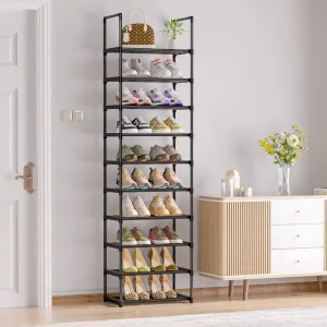 Étagère à chaussures en métal matériel décoration maison meuble salon gain de place étagère à chaussures en métal