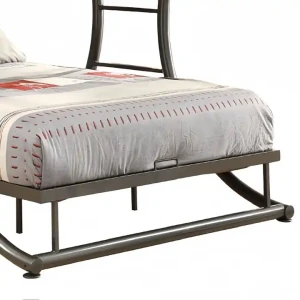 Lit Superposé Double en Métal Durable au Design Moderne et Luxueux pour Meubles de Maison en Matériau Métallique
