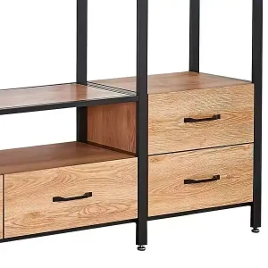 Moderna stila jauns produkts metāla TV statīvi ar organizēšanas plauktu un paplāti iekštelpu mājas mēbeles viesistabai