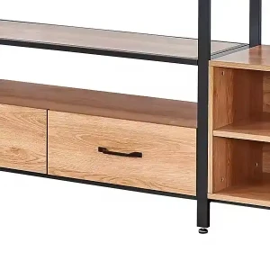 Große Metall-TV-Ständer mit Regalen Innen Außen Möbel für modernes Wohnzimmer und Schlafzimmer