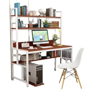 Metallrahmen-Holzoberfläche Arbeitstisch Indoor Home Möbel für Wohnzimmer Schlafzimmer und Büro
