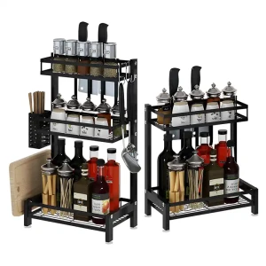 Moderner Design Metallrahmen Kompaktes Und Praktisches Wein- Spirituosen- Gewürzregal Küchenregalständer