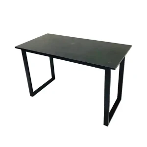 Table de salle à manger rectangulaire en métal au design moderne pour usage domestique, table d'étude robuste pour salle de classe