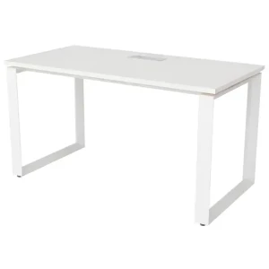 Table d'étude robuste pour la maison, la salle de classe et le bureau design moderne cadre métallique rectangulaire table à manger