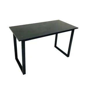 Stabiler rechteckiger Metallrahmen-Esstisch mit modernem Design, Schreibtisch für Zuhause, Klassenzimmer und Bürogebrauch.
