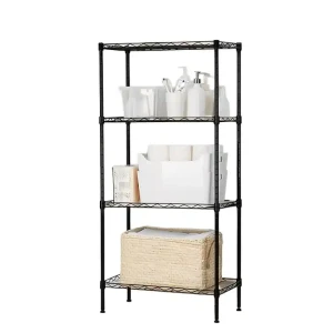 Indoor 4-lagiges Bücherregal Modernes Design Metallrahmen Möbel für Wohnzimmer Schlafzimmer Zuhause Hotel
