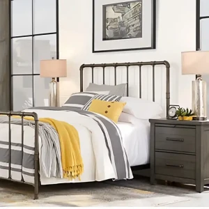 Mūsdienīga luksusa viena metāla gulta izturīga lietošanai mājās, slimnīcā, skolā, ēdamistabā, dzīvoklī un viesnīcā ar noņemamu pārsegu