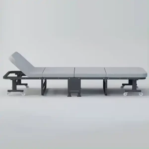 Mūsdienīga dizaina vietu taupošas guļamistabas mēbeles vienkārša stabila metāla gulta ar salokāmu funkciju kopmītnei