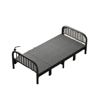 Cadre de Lit en Métal au Design Moderne pour Appartement Atelier Luxe Pliable Économiseur d'Espace Solide Durable Meuble de Chambre à Coucher Intérieur