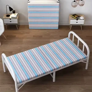 Lit moderne design chambre à coucher mobilier robuste durable pour appartement atelier métal lit pliable de luxe économiseur d'espace