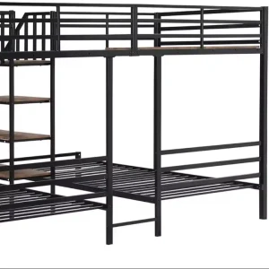 Modernes Design Indoor Schlafzimmer Home Möbel Metallrahmen Dreifach-Etagenbett für Erwachsene geeignet für modernes Zuhause und Apartment
