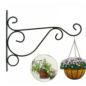 Pots suspendus Décoration murale en fer revêtu de poudre fait main avec crochet pour plantation et décoration jardin extérieur intérieur terrasse