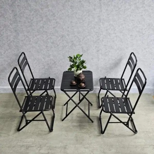 Ensemble de meubles moderne table et chaises pour extérieur cafés mobilier de jardin ensemble table et chaises de salle à manger