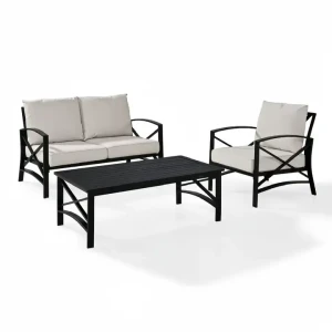 Ensemble de mobilier de restaurant pour jardin, patio, balcon extérieur avec chaises en cadre métallique et table de jardin.