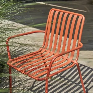 Chaises en métal durables à cadre en métal pour jardin extérieur en gros d'usine