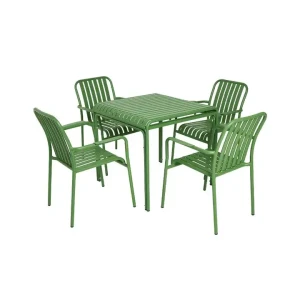 Ensemble de meubles de jardin en métal au design moderne et simple pour terrasse extérieure
