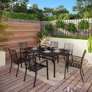 Chaise de jardin ensemble de mobilier d'extérieur recommandé pour hôtel restaurant et cour
