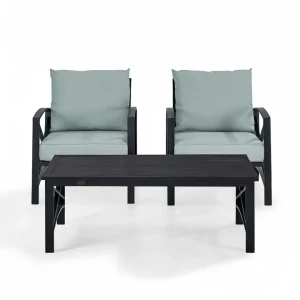Ensemble de meubles de jardin de luxe en métal avec chaise et table pour terrasse extérieure à vendre