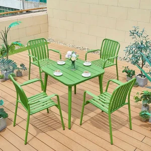 Moderne Gartensessel Patio-Möbel-Set Großhandel Outdoor-Essgruppe Tischsets