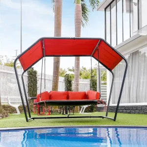 Moderne Design Outdoor-Möbel Metallrahmen-Schaukelstühle für Heim- und Gartendekoration