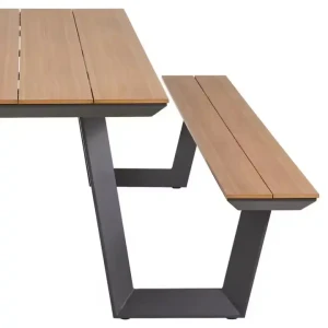 Moderne Outdoor-Terrassenmöbel-Set Robuster Metall-Esstisch und Stühle für Park Küche Wohnzimmer Hotel Schule Schlafzimmer