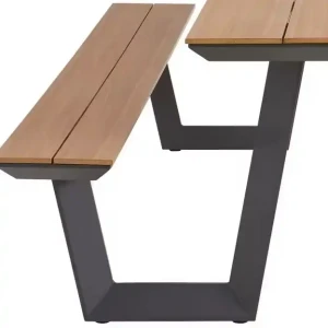 Mobilier de Patio en Métal pour Maison Hôtel Jardin Décoration Utilisation Moderne Durable Ensemble de Chaises de Salle à Manger Extérieur en Métal avec Table