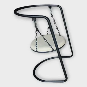 Moderner luxuriöser Design Metallmaterial Balkon Dekoration Ess-Set Schwingstuhl und Tischset Innen Außen Möbel