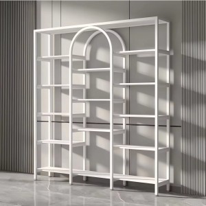 Shop-Design Schuh- und Taschen-Displayregal Individuell gestalteter Metallrahmen