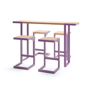 Ensemble de bar Amager : Table et 4 tabourets de bar